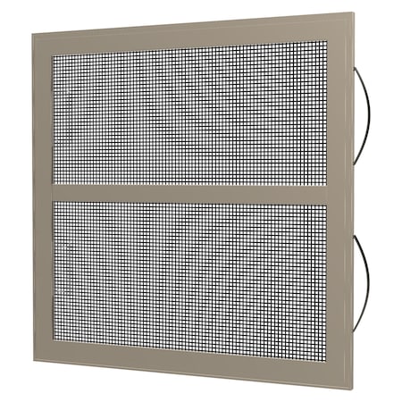 Ritescreen 12 in W x 72 in H Double-Hung Window Screen, DH1, BetterVue Mesh, Almond DH1-A29-MSBV-L00-H72-W12